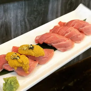 Toro with Uni, Toro sushi
