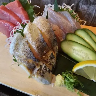 sashimi, sushi and sashimi, sushi, food