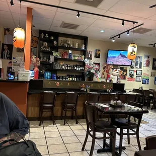 the interior of a restaurant