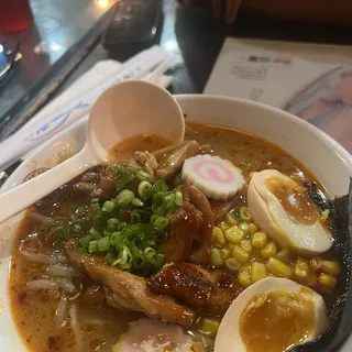 Grilled chicken ramen