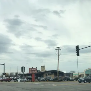 The prominent corner storefront of this long time Morton Grove eatery.