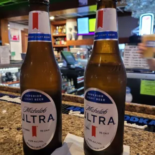 two bottles of ultra