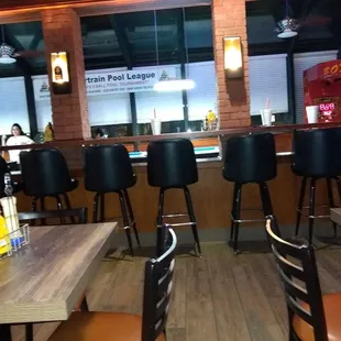 the bar and seating