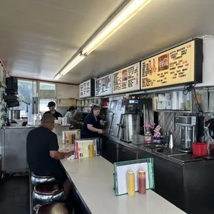 The counter area