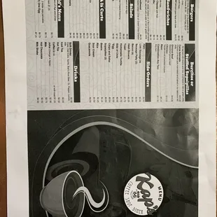 the menu