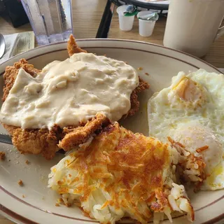 Chicken Fried Chicken Breakfast