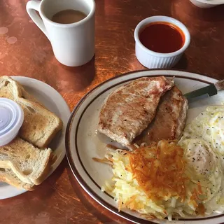 Pork Chops & Eggs