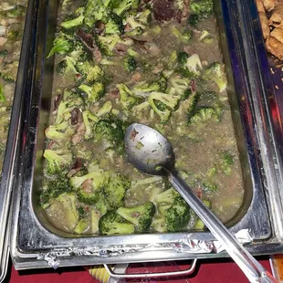 Beef &amp; Broccoli swimming in soup, soggy, unappetizing!