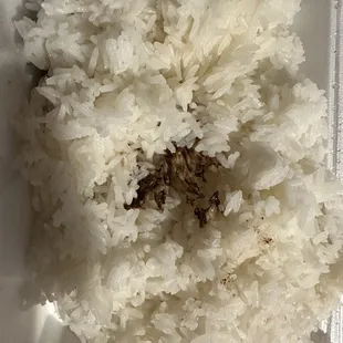 Nasty rice they gave me