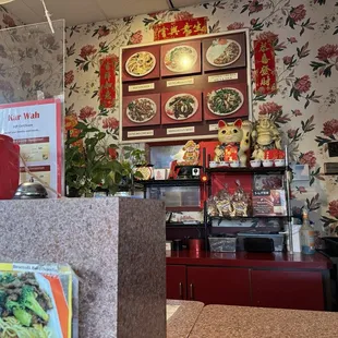 Sweet &amp; Sour Pork with noodles, Potstickers, Chinese Chicken Salad  .  Facebook @KarWahFresno. Happy Holidays