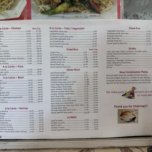 Full Menu