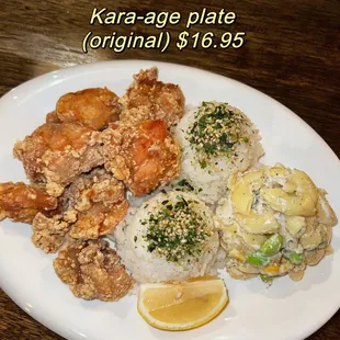 Kara-age chicken plate