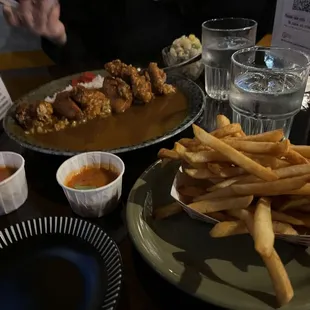 curry rice and fries