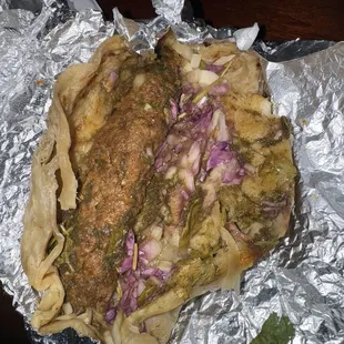 Beef Seekh Kabab Roll