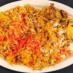 a plate of birya birya