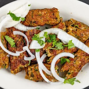 a white bowl filled with food