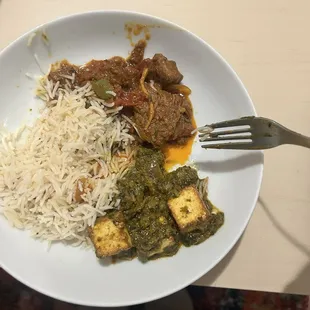SAAG PANEER, Lamb Karahi