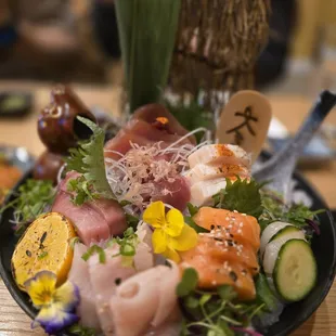 Large Sashimi &amp; fresh Wasabi. You cannot go wrong with fresh Wasabi!