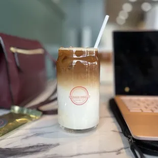 Iced Honey Lavender Latte