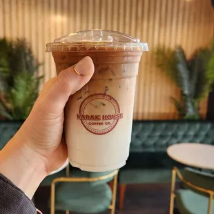 Iced cardamom latte