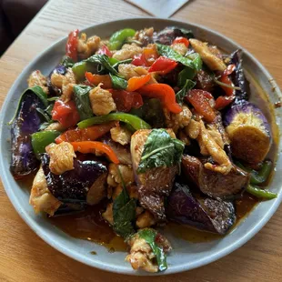 Spicy Eggplant with Chicken!