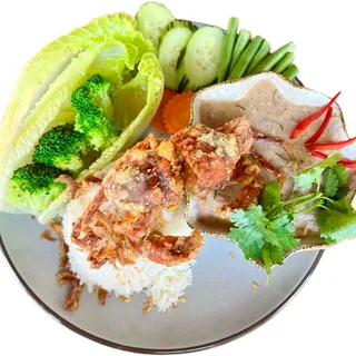 Herbal Coconut Crab Dip w/ Rice