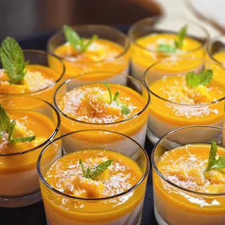 Mango Coconut Panna Cotta
