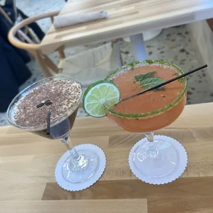 Expresso Martini Mocktail and the Watermelon Margarita
