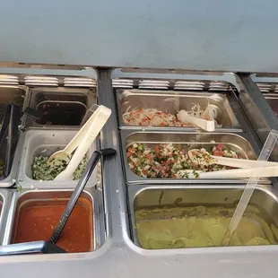Condiments bar