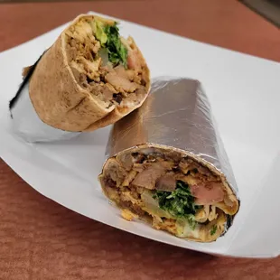 My favorite.  Mixed Shawarma Wrap (beef &amp; chicken) $7.99 ~ I like mine w/ extra Cilantro ~