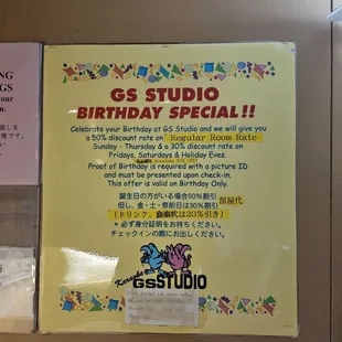 Birthday special