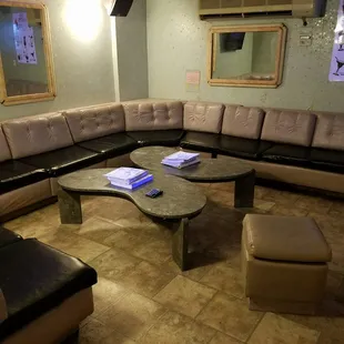 Room 2, the second, fits 15 people, $35-45 per hour.