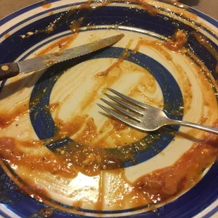 Gyro eggs Benedict - worth it! Red sauce on everything!