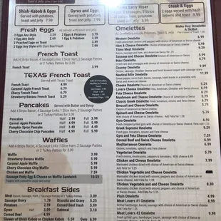 Talk about excellent custom service, I called and asked if they could put a current menu on Yelp, and they text messaged it to me!!