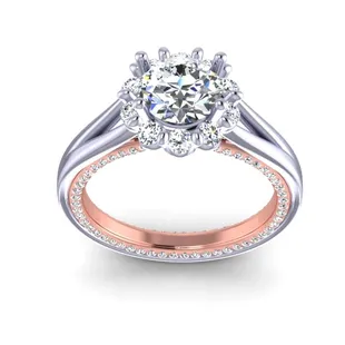 Verragio 0356 with rose gold inlay