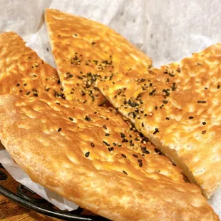 three slices of bread