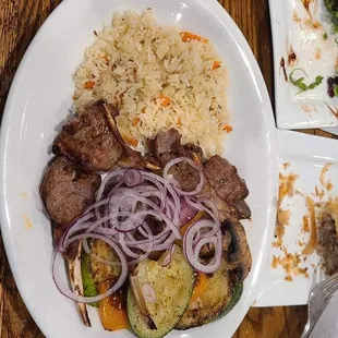 French cut Lamb Chop kebobs