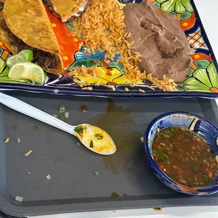 Quesabirria Taco plate YUMMM!
