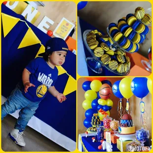 Warriors themed Birthday