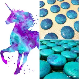 Custom Unicorn Macarons