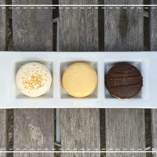 three different desserts