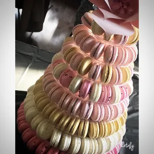 Kate Spade Baby Shower Macaron Tower