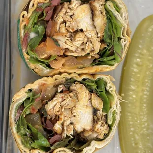 Mom's Garlic Chicken Wrap