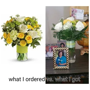 Paid for the so called &quot;deluxe&quot; but got this instead. My aunt passed away and I wanted to send something nice my grandmother. Dissapointed.