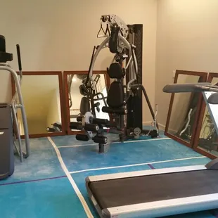 Universal Gym, Treadmill,  Elliptical Trainer.