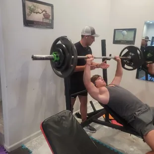 Yes, the gym is open 24 hrs/ 7days a week!
Call 361-800-1759 for gym protocol &amp; etiquette, visitor's membership fee &amp; the door entry code.