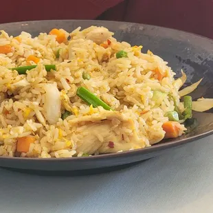 Chicken fried rice lunch