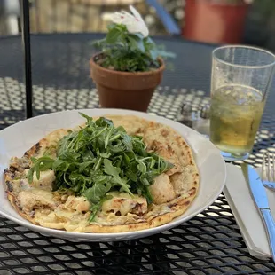 a plate of food on a table