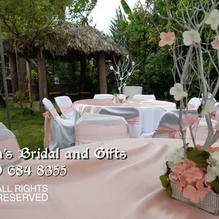 Wedding and special event Decor by Karen&apos;s Bridal and Gifts https://www.facebook.com/KarensBridalandGifts