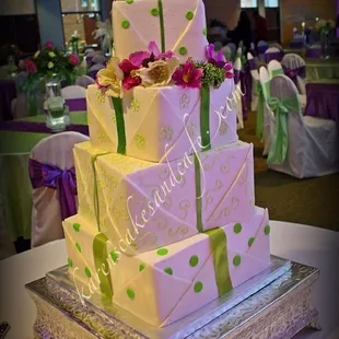 a wedding cake